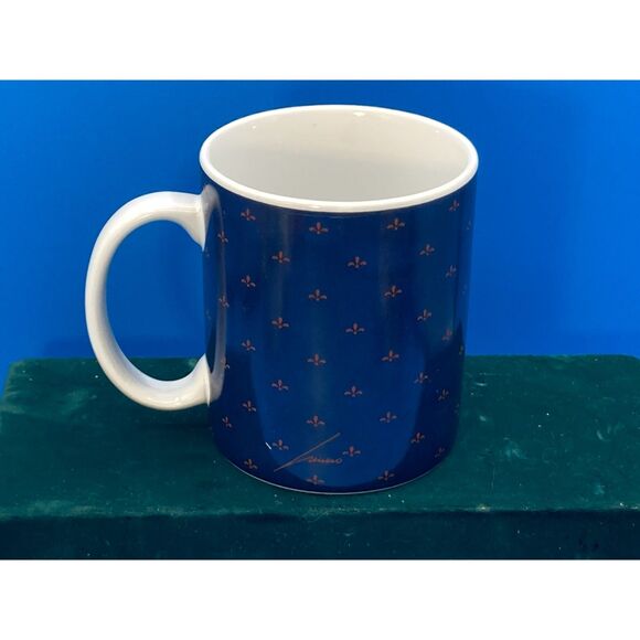 Lang & Wise Cat w butterfly Blue Coffee Mug Hugo Hege Herrero - Picture 2 of 5